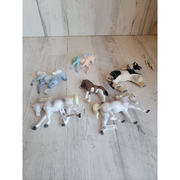 Horse variety unicorn fawn farm animal toy set figure mane run - Picture 7 of 7